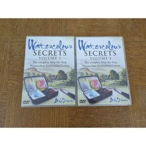 Watercolour Painting Secrets: Volume 1‎ & 2 (DVD, 8 Disc Set) Bob Davies